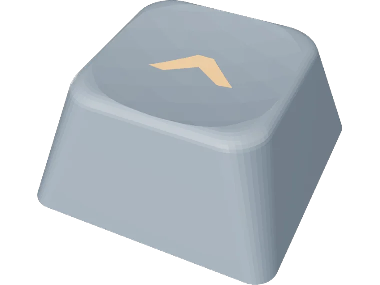 XDA keycap 1u with ^ legend