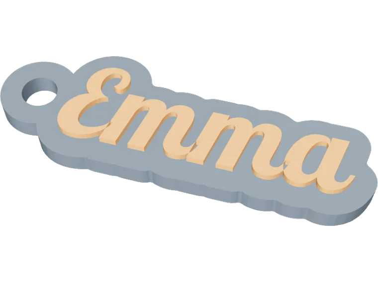 Emma name keychain