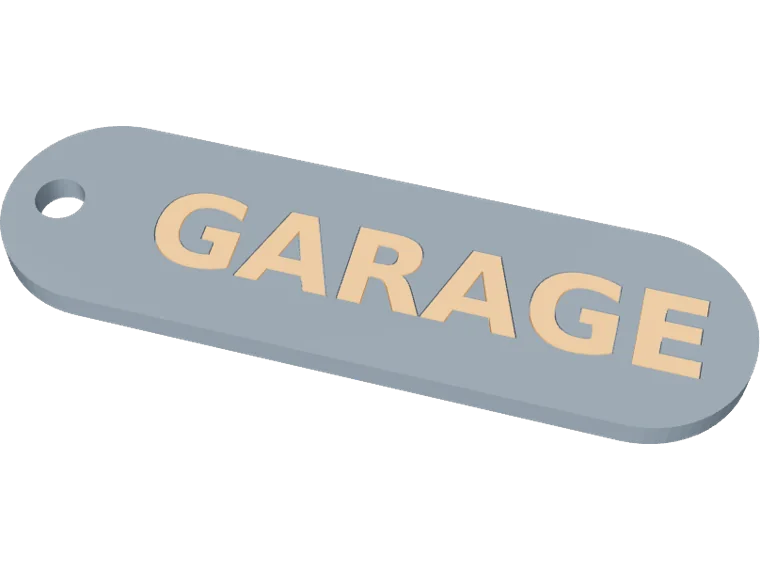 GARAGE key tag, pill