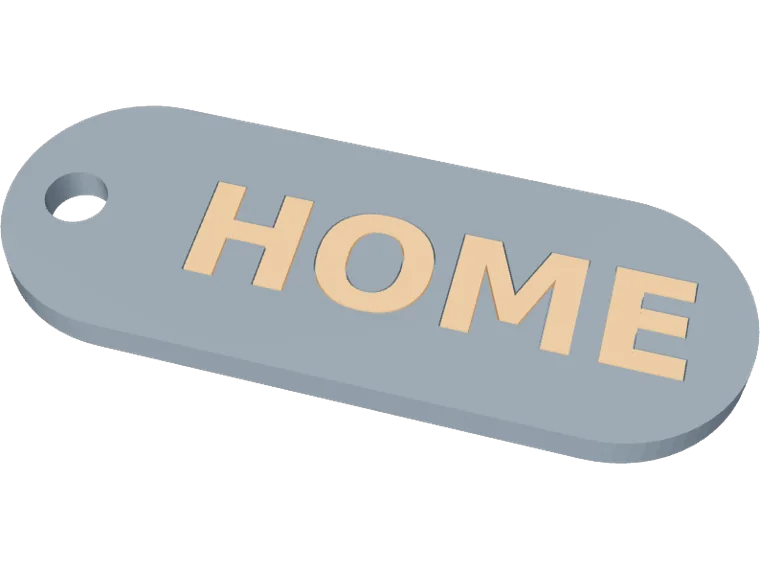 HOME key tag, pill