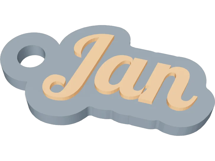 Jan name keychain