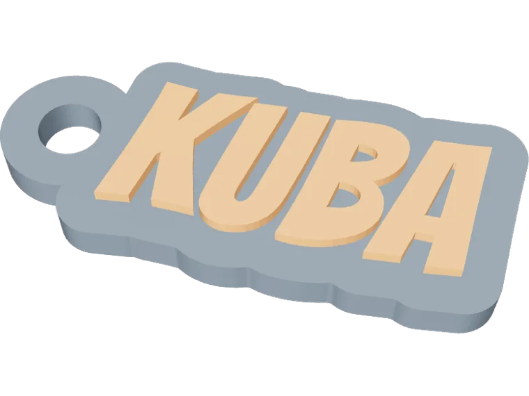 Kuba name keychain