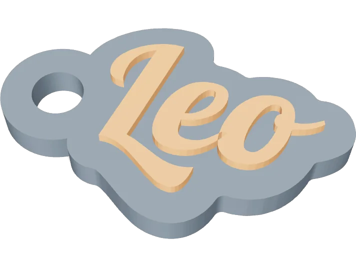 Leo name keychain