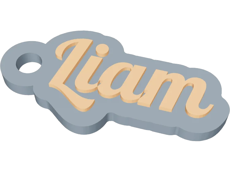 Liam name keychain