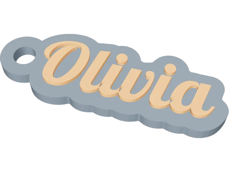 Olivia name keychain