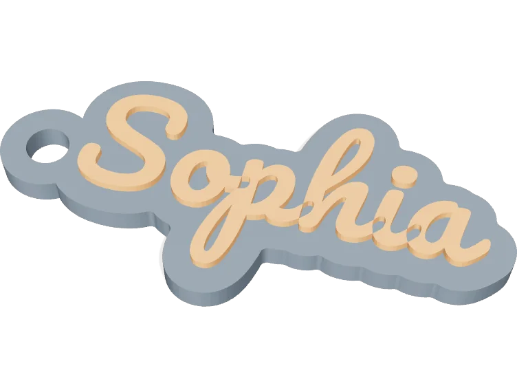Sophia name keychain