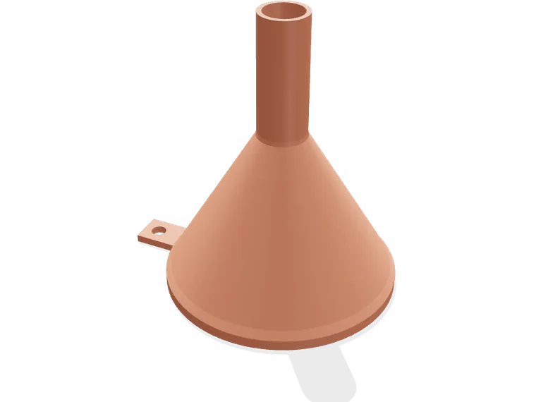 Kitchen funnel 80 to 15 mm