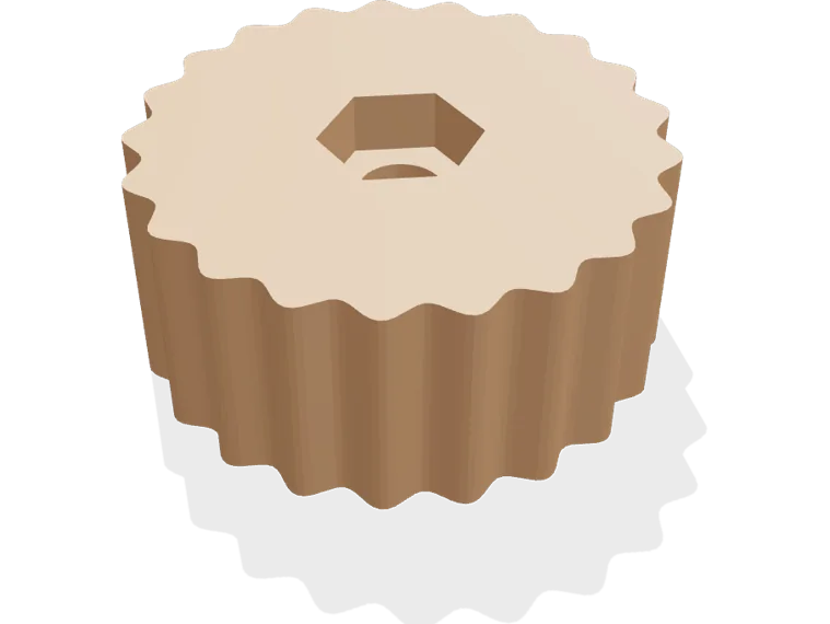 M4 knurled knob