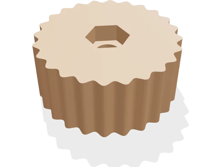 M5 knurled knob