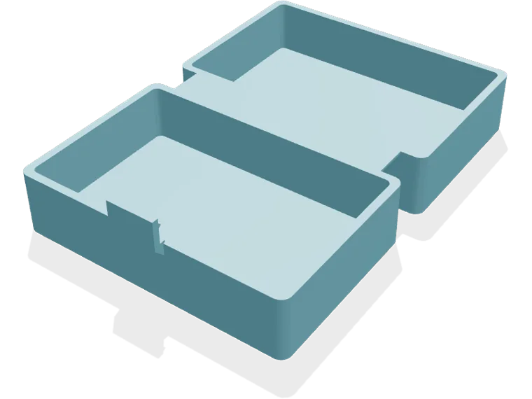 Living hinge pocket box 70 x 45 mm
