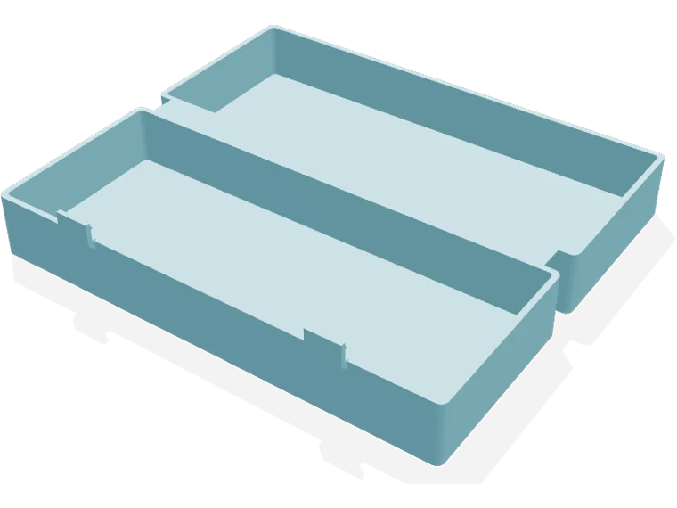 Living-hinge glasses case