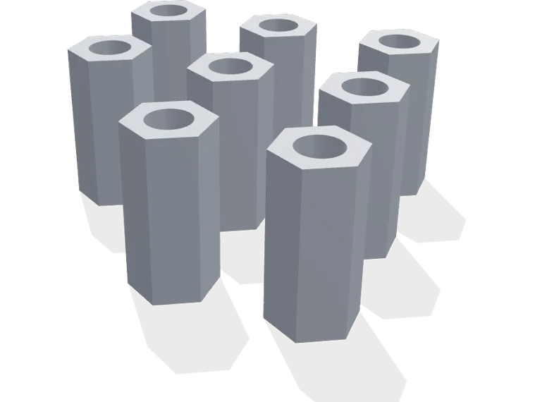 M2.5 hex standoffs 11 mm x 8