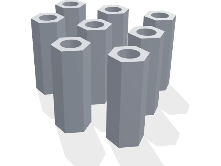 M3 hex standoffs 15 mm x 8