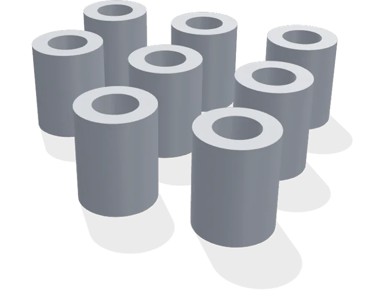 M4 spacers 10 mm x 8