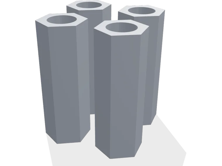 M6 hex spacers 30 mm x 4