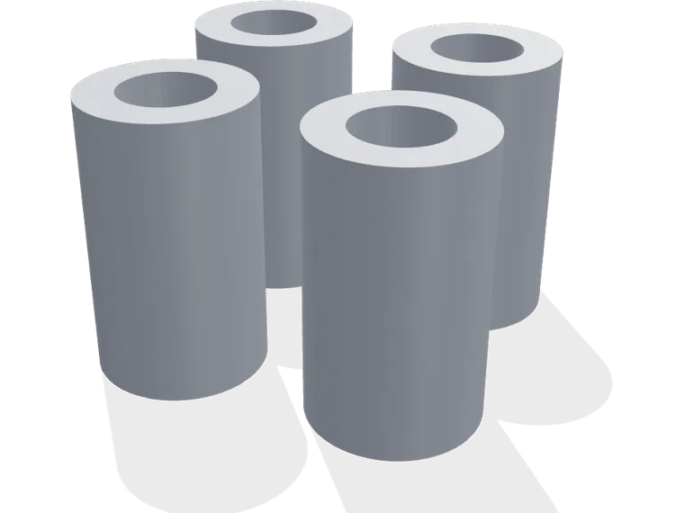 M6 spacers 20 mm x 4
