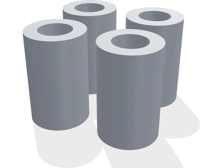M8 spacers 25 mm x 4