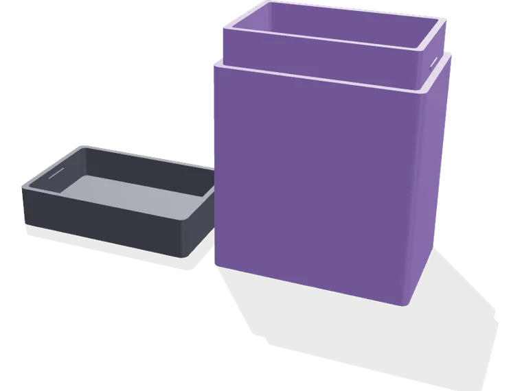 MTG 60-card deck box, snap cap
