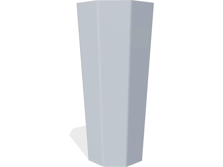 Octagonal vase 160 mm