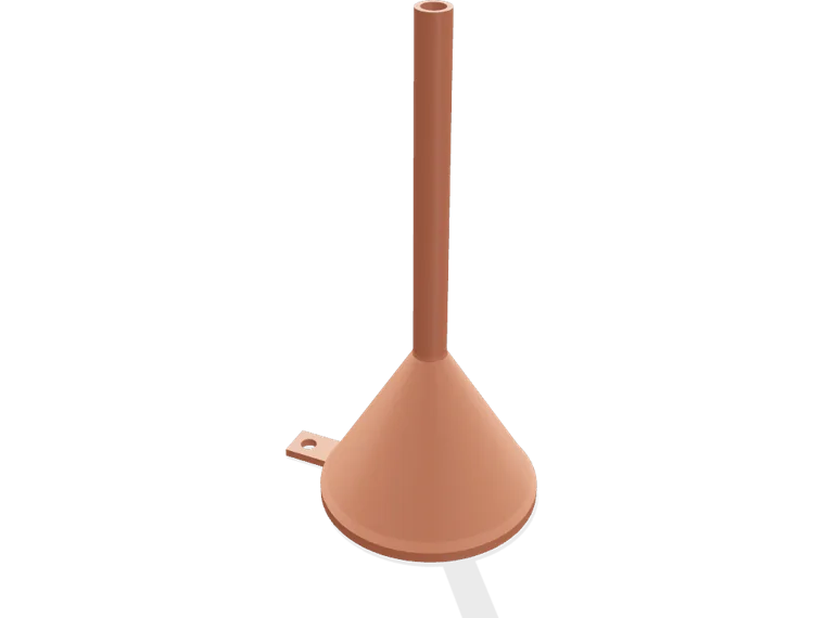Oil funnel 70 to 8 mm, long spout