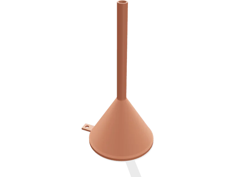 Oil funnel 90 to 10 mm, long spout