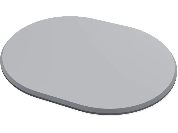 120 x 92 mm oval base