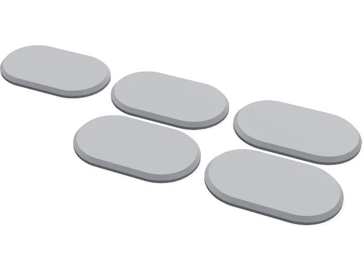 60 mm oval bases with magnet pockets