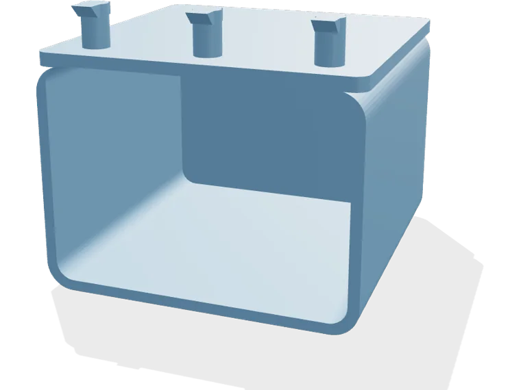 Pegboard cup 70 x 50 x 70 mm