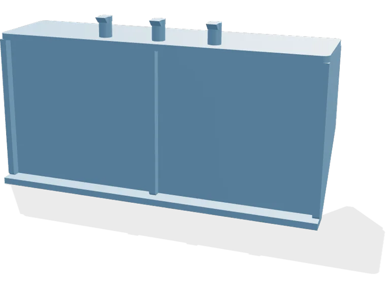 Pegboard shelf 150 x 70 mm