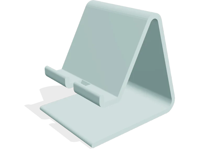 Large phone with a case charging stand, 62 degrees