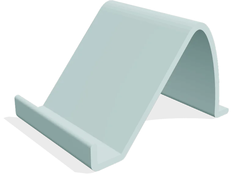 Large phone with a case stand, 50 degrees (typing)