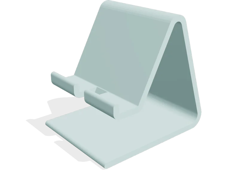 Phone with a thick case charging stand, 62 degrees