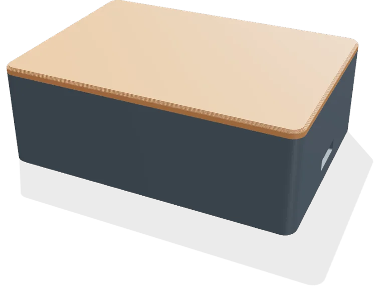Raspberry Pi 3B+ case, snap-on lid