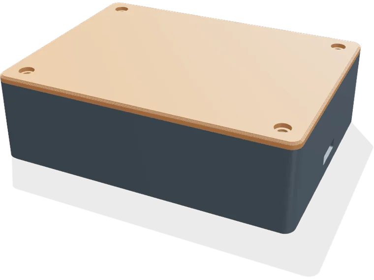 Raspberry Pi 5 case, screw lid