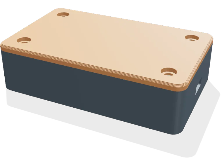 Raspberry Pi Pico case, screw lid