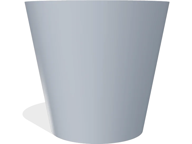 Cone planter 120 mm with drainage