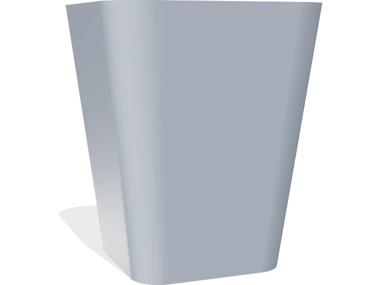 Square planter 120 mm with drainage