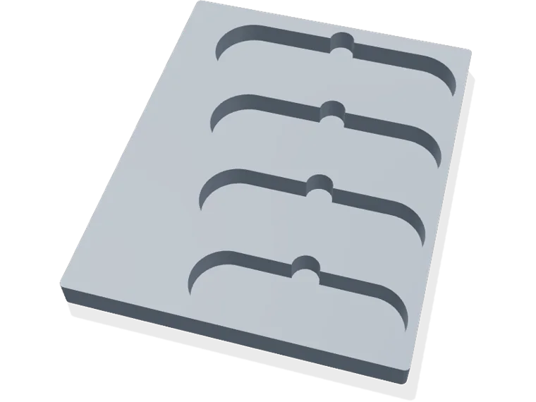 Pliers set insert, 4 pockets
