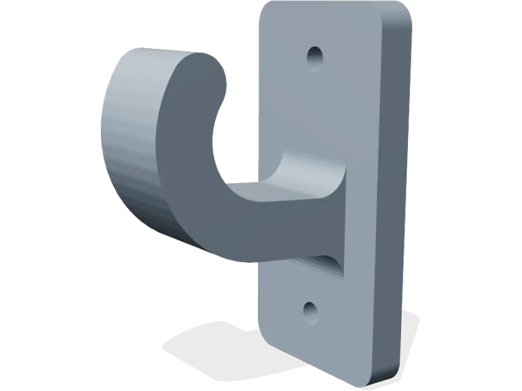 Bathroom robe hook (J), 35 mm reach