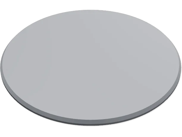 130 mm round base