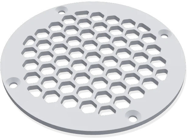Round vent cover 100 mm, hex