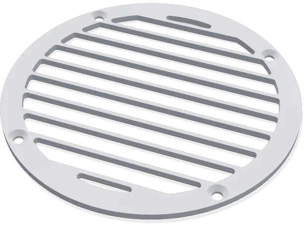 Round vent cover 125 mm, slats