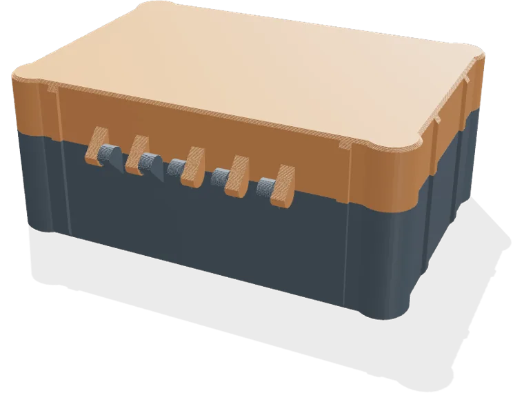 Rugged box 150 x 100 mm for electronics