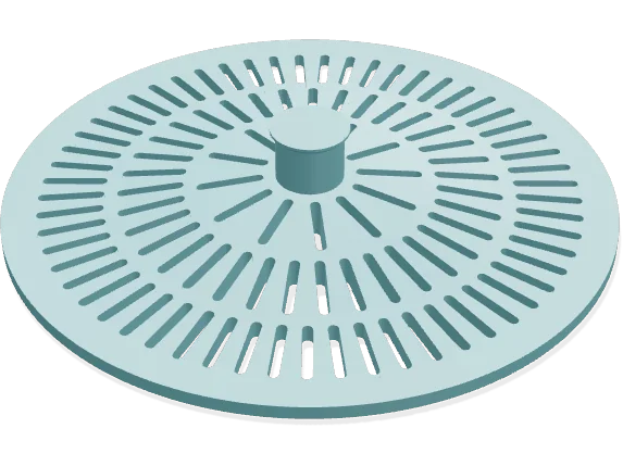 Round shower drain cover, 90 mm