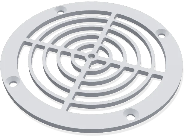 Speaker grille 100 mm, rings