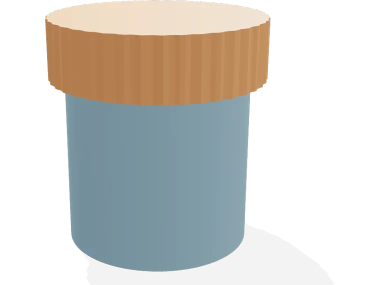 Threaded spice jar 55 x 70 mm