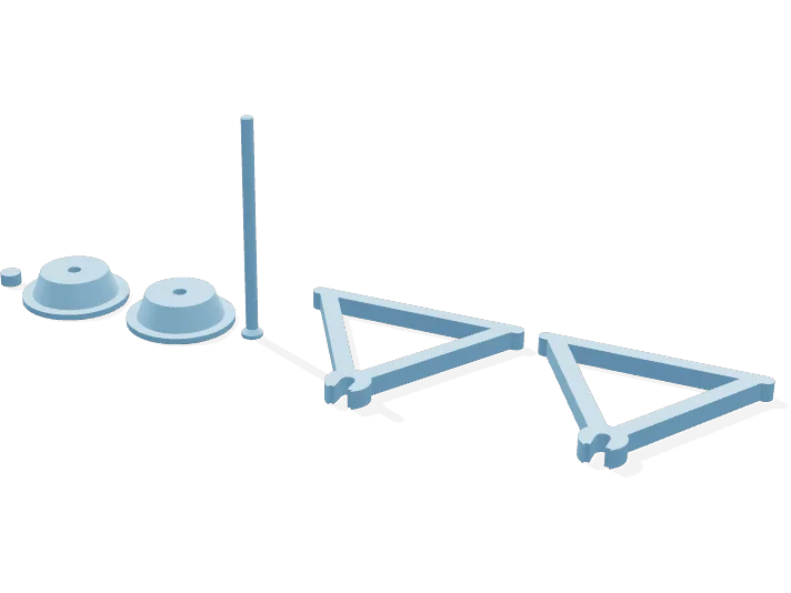 Spool stand with 608 bearings