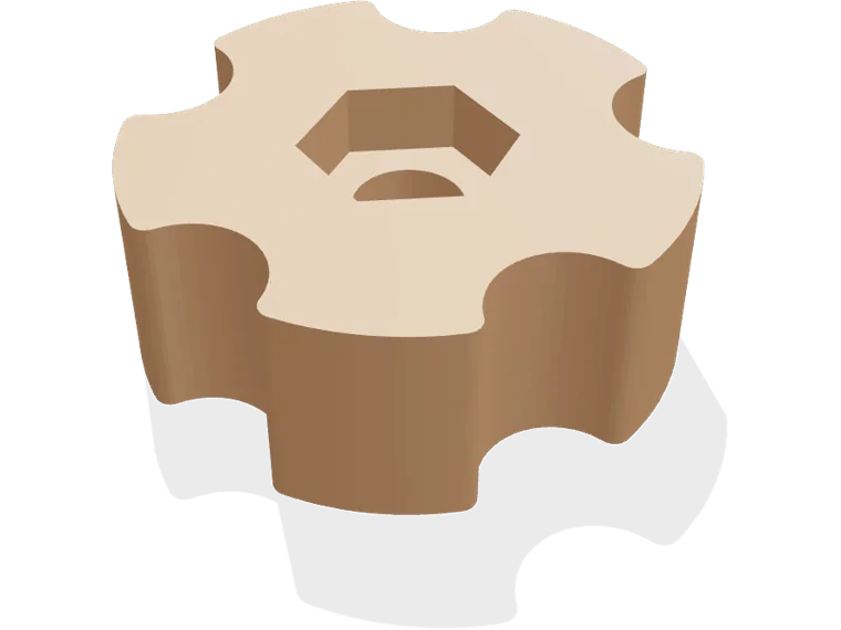 M10 star knob (bolt)
