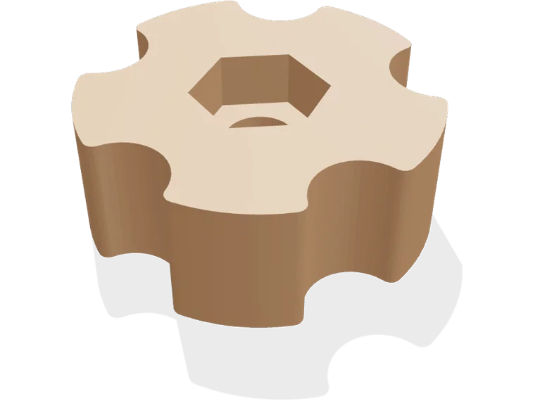 M10 star knob (nut)