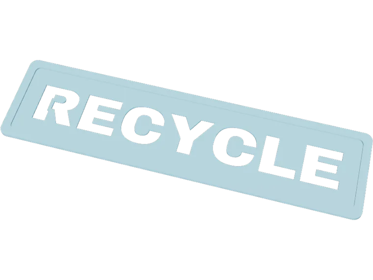 RECYCLE stencil, 220 mm